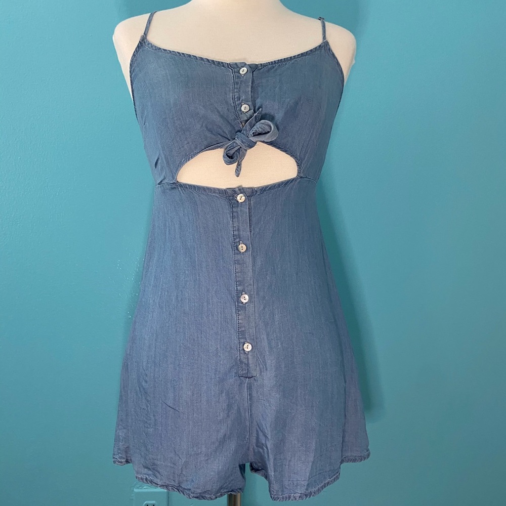 Cute button up romper!